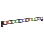 American DJ UBL12HB RGBAL+UV Barra de luz lineal con filtro de difusión (12 LED)