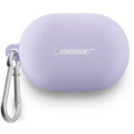 Funda de silicona Bose para estuche de carga de auriculares QuietComfort (lila fría)