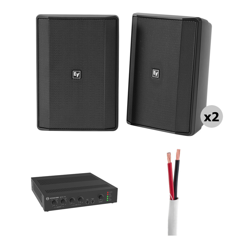 cc8874c4bd602787d3aabbca5e36bff2.jpg Kit de sistema de audio para montaje en superficie para exteriores Electro-Voice Dynacord (240 W) - Imagen 1