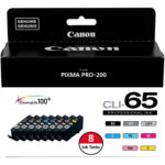 Canon PIXMA PRO-200S 13" Wireless Inkjet Photo Printer with 8 CLI-65 Ink Tank Value Pack Kit - Imagen 2