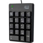 Teclado numérico USB de 18 teclas resistente a derrames Adesso