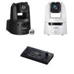 Canon CR-N500 4K NDI 15x Zoom PTZ 3-Camera Kit with Touchscreen Controller (1 x White, 2 x Black) - Imagen 2