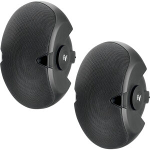 Electro-Voice EVID 6.2 Altavoz de instalación pasivo de 2 vías de 300 W con woofers duales de 6" (par, negro)