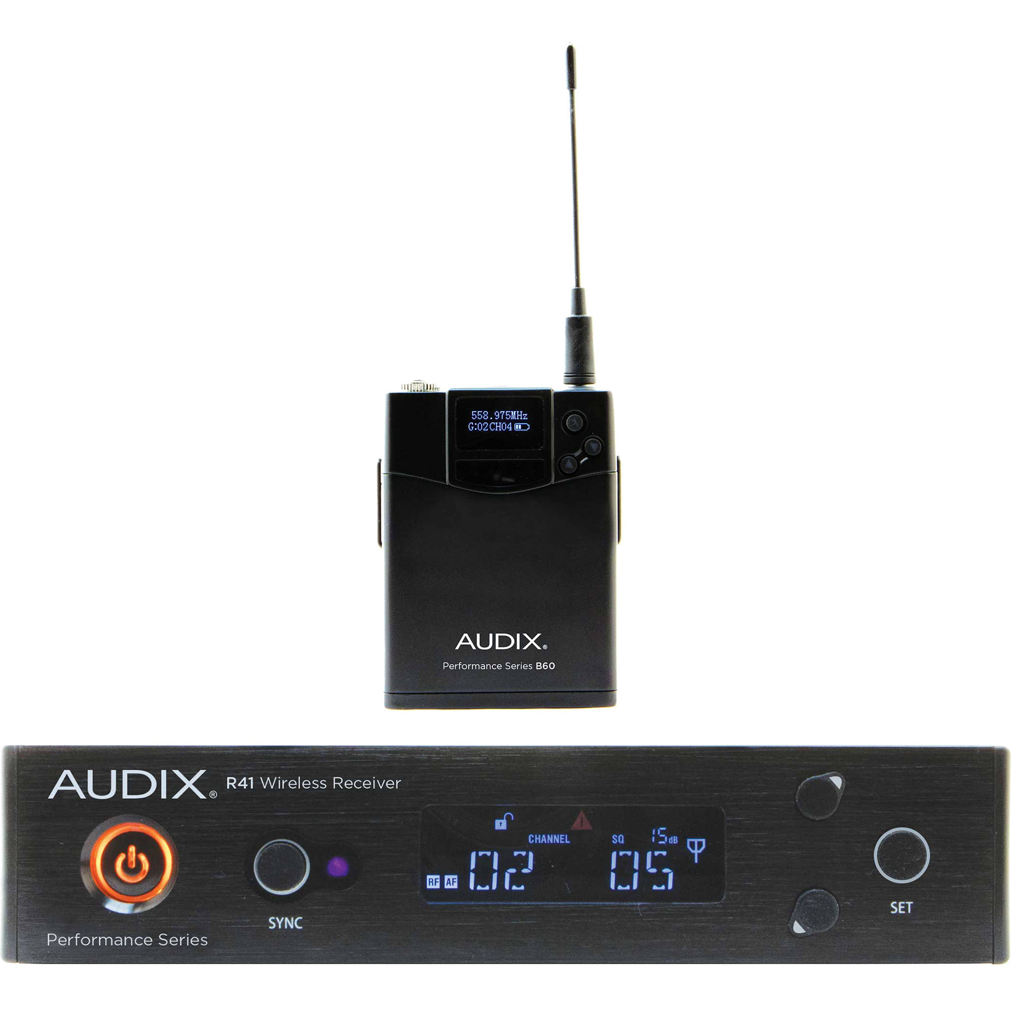 cf2b2ad70351184dcb82835a3033a810.jpg Sistema inalámbrico de petaca monocanal Audix AP41 Performance Series (522 a 554 MHz) - Imagen 1