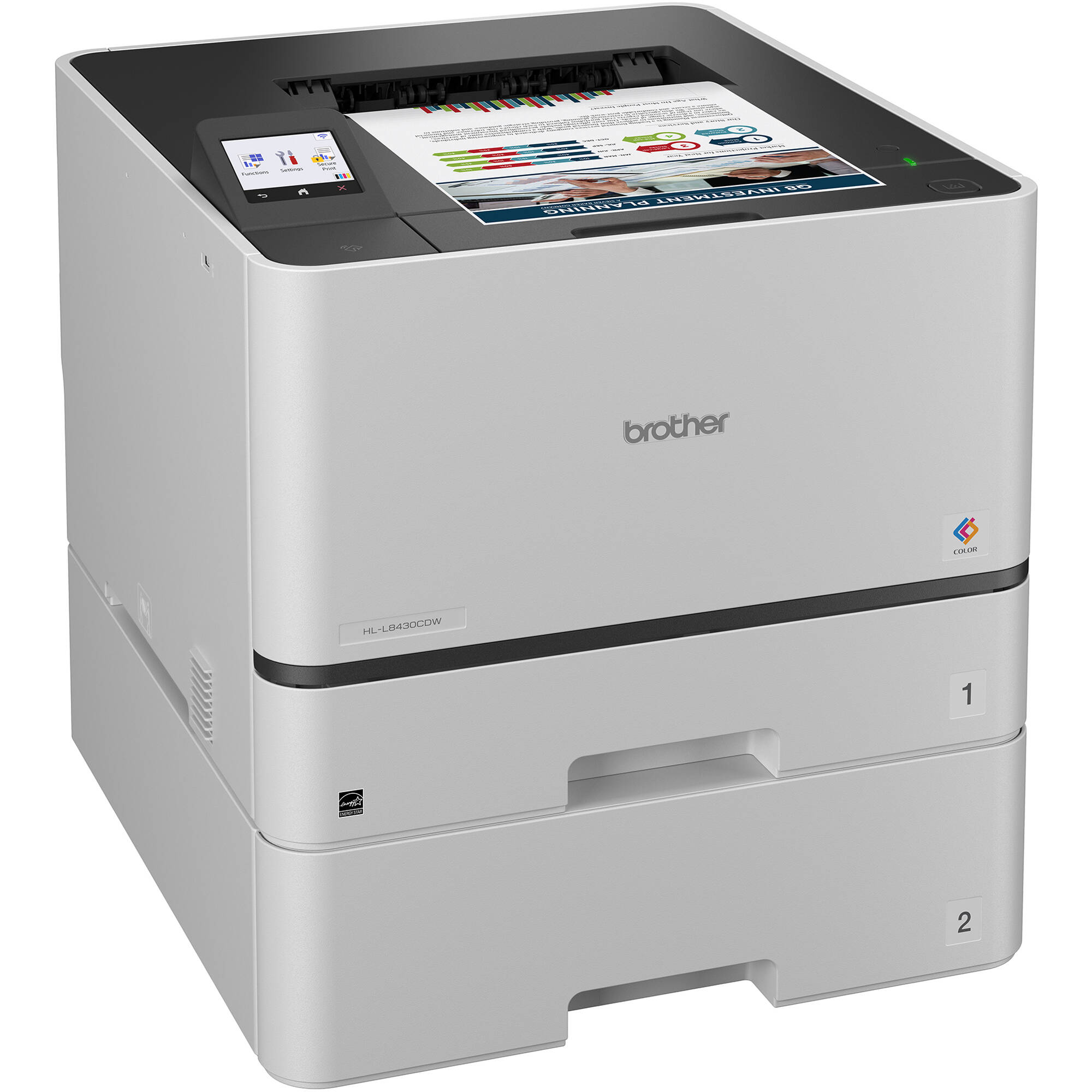 cf9e0d23e57453c482f4f43b720db664.jpg Impresora láser color empresarial Brother HL-L8430CDWT con bandejas de papel dobles - Imagen 1
