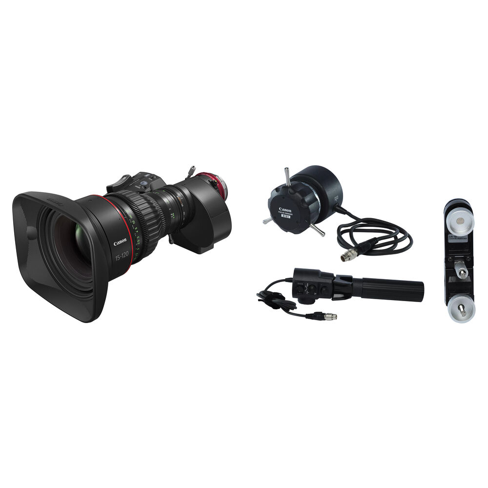 d020b7c4e055dce325b3ded7fcd9b9ef.jpg Canon CINE-SERVO 15-120mm T2.95-3.9 Zoom Lens Kit with SS-41-IASD Servo (PL) - Imagen 1