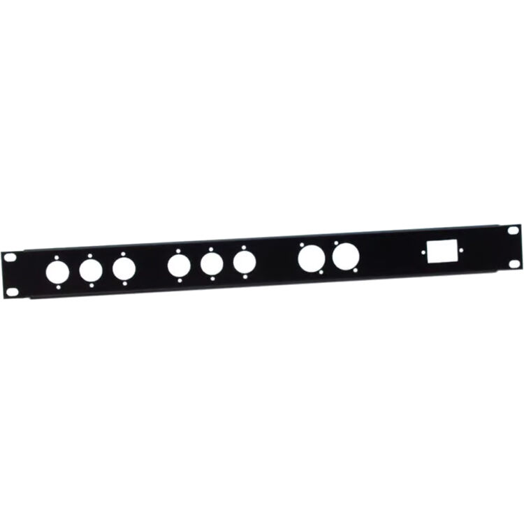 d07653fe9e1d0a00bb645dd81ae4e51f.jpg Panel para rack Adam Hall de 19" con orificios perforados (1 RU) - Imagen 1