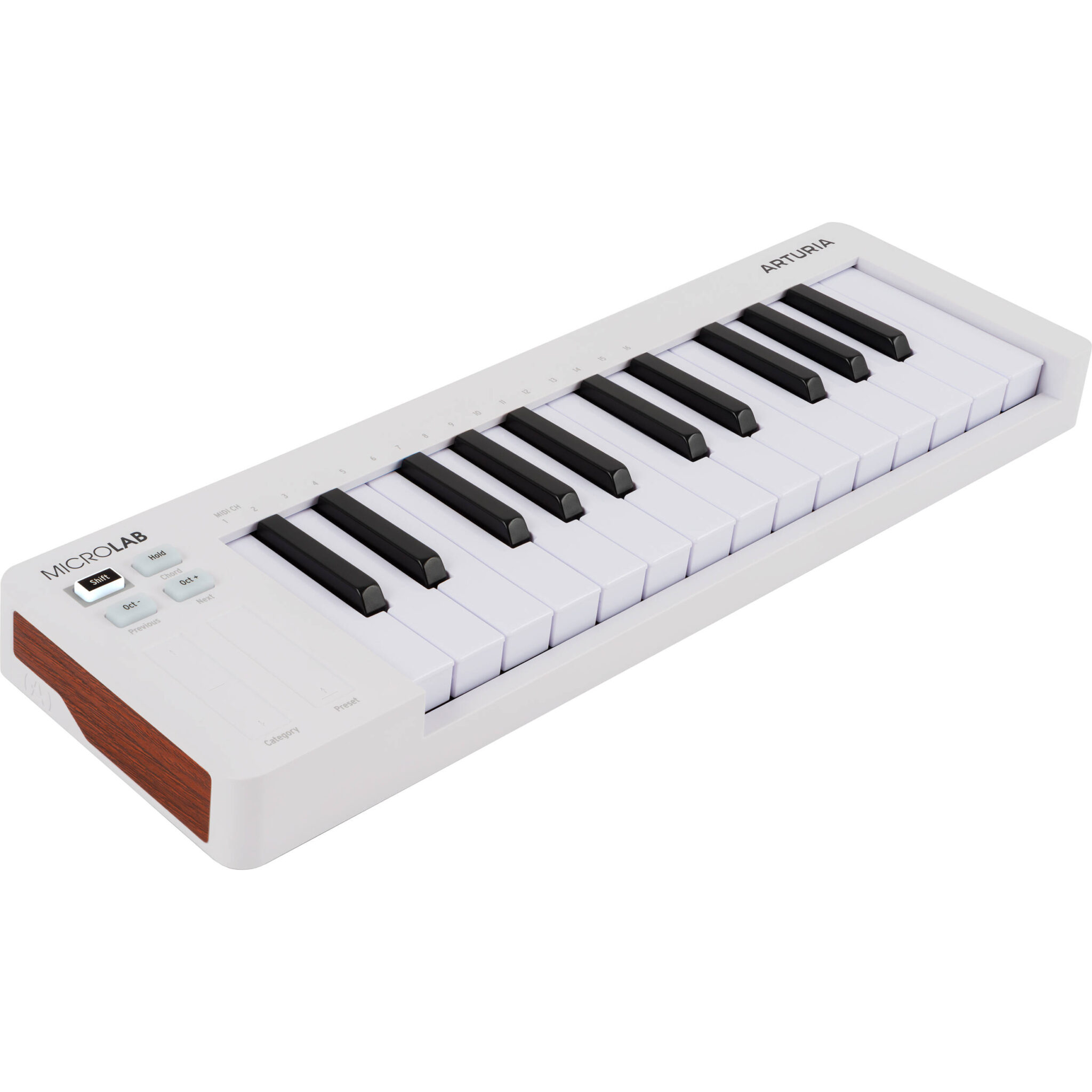d0ea1869f8b88829bc79ff18de70201e.jpg Arturia MicroLab mk3 Teclado de control MIDI USB-C de 25 teclas (blanco) - Imagen 1