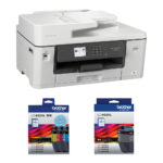 Brother MFC-J6540DW All-in-One Inkjet Printer with LC402 INKvestment Tank High-Yield Color Ink Cartridge Kit - Imagen 3