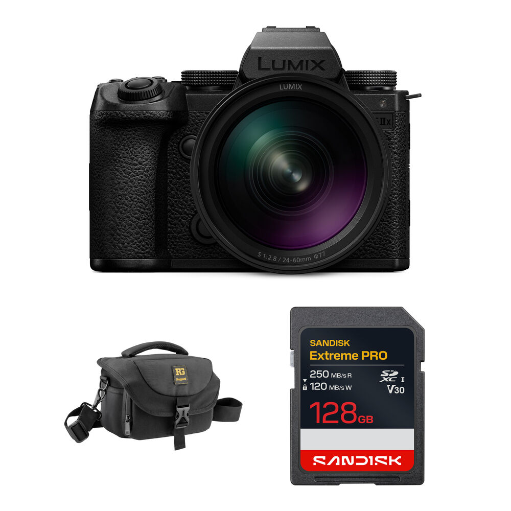 d15fc03bbfb0e803bde0f9200dc0a04d.jpg Cámara sin espejo Panasonic LUMIX S5 IIX con lente de 24-60 mm f/2.8 y paquete básico - Imagen 1