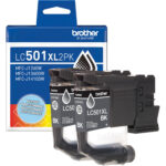 Brother Work Smart MFC-J1410DW Impresora multifunción de inyección de tinta a color inalámbrica con kit de cartucho de tinta negra de alto rendimiento LC501XL2PK - Imagen 2