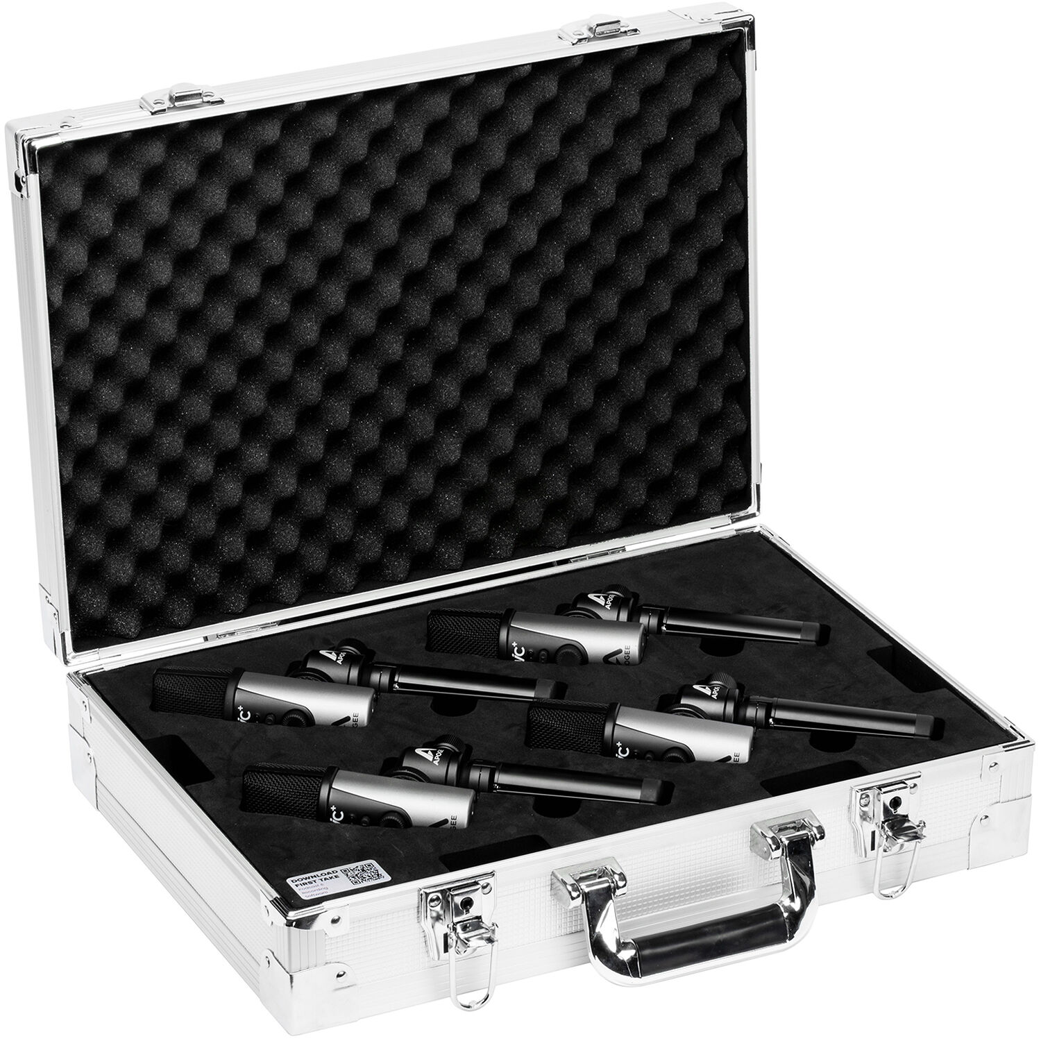 d3f499c71d568600eb549cc7a7e7075f.jpg Apogee Electronics MiC Plus Kit de podcast de micrófono de condensador cardioide USB (paquete de 4) - Imagen 1
