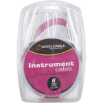 American DJ QTR6 Cable de instrumento mono macho de 1/4" TS Phone a 1/4" TS Phone macho (6')