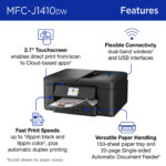 Brother Work Smart MFC-J1410DW Impresora todo en uno inalámbrica de inyección de tinta en color con impresión automática a doble cara - Imagen 4