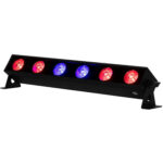 American DJ UBL6H RGBAL+UV Barra de luz lineal con filtro de difusión (6 LED) - Imagen 4