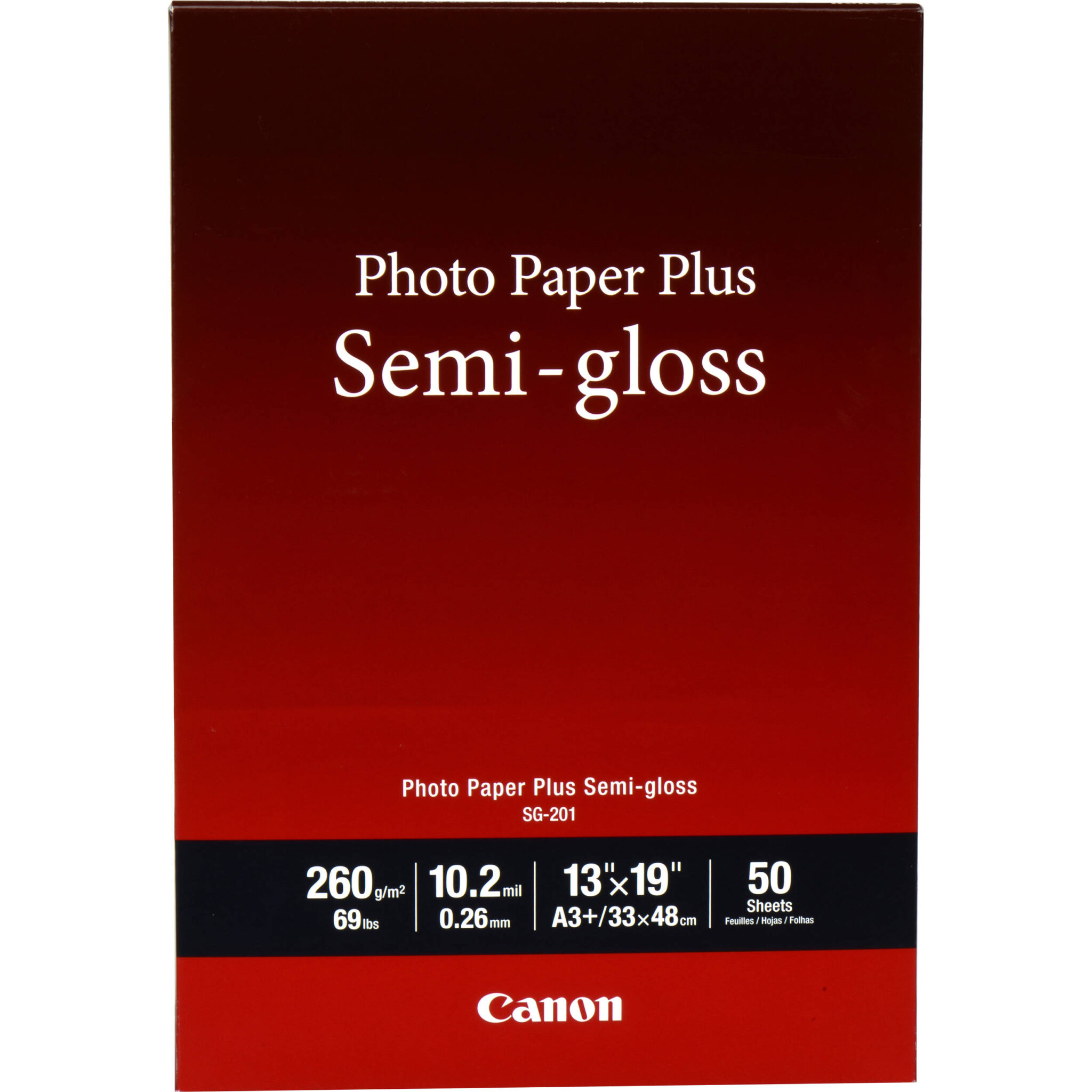 d6ab568a4a495f71085bf8b55b969fe5.jpg Canon SG-201 Photo Paper Plus Semi-Gloss (13 x 19", 50 Sheets) - Imagen 1
