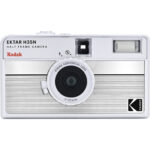 Cámara de película de medio fotograma Kodak Ektar H35N (plateada rayada) - Imagen 2