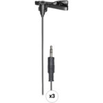 Audio-Technica ATR3350XiS Micrófono Lavalier de Condensador Omnidireccional para Smartphones (paquete de 3) - Imagen 2