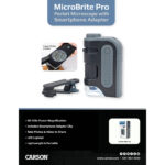 Carson MicroBrite Pro Microscopio de bolsillo con zoom y iluminación LED con clip adaptador para teléfono inteligente - Imagen 3
