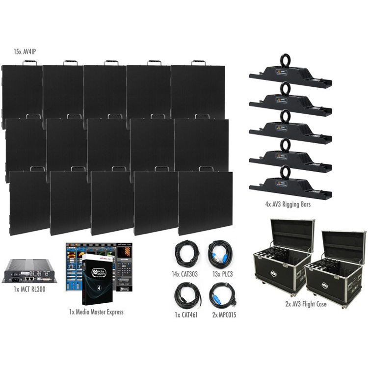 d9041990f15a05e5dbdc18b5ad32eedf-1.jpg American DJ AV4IP Video Panel System (14 Panels) - Imagen 1