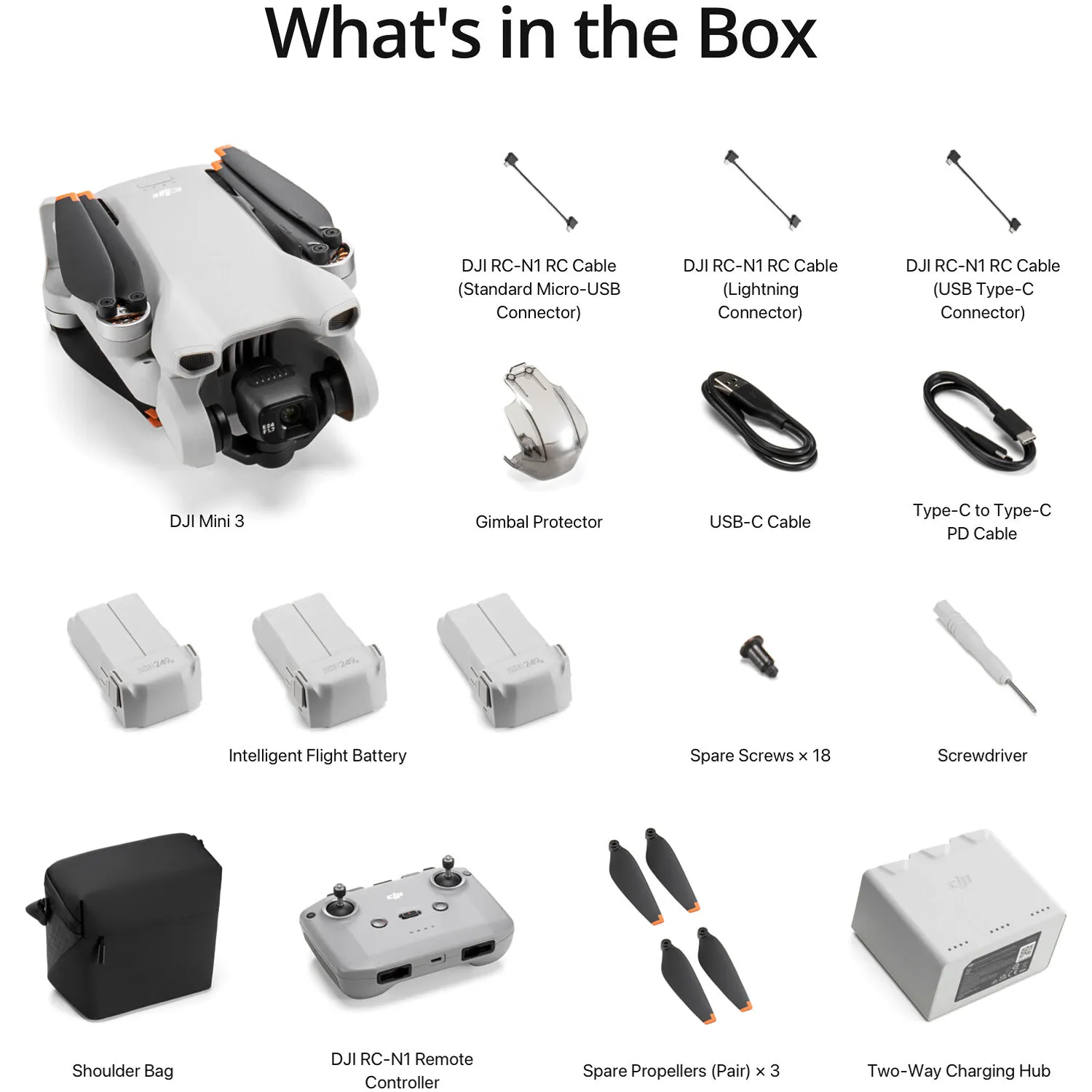 Drone DJI Mini 3 con control remoto RC-N1 y kit de estuche de viaje (Combo Fly More) - Imagen 15