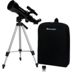 Celestron Travel Scope 70 mm f/5.7 AZ Telescopio refractor y kit de filtro solar EclipSmart - Imagen 3