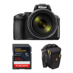 Cámara digital Nikon COOLPIX P950 con kit de accesorios