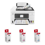 Canon MegaTank MAXIFY GX4020 Wireless All-in-One Printer with Three GI-26 Ink Bottles Kit