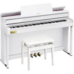 Casio Celviano AP-750 Piano digital estilo consola de 88 teclas con banco (blanco)