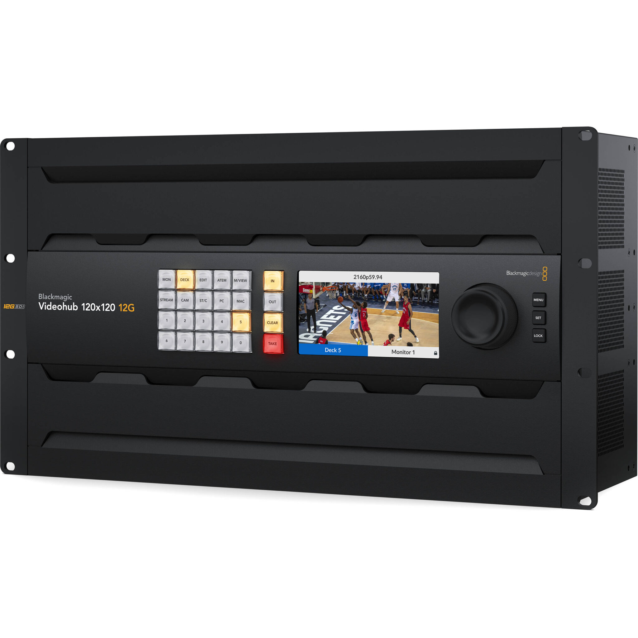 dbd33be32b163892b72e3980b20deaf3-2.jpg Enrutador de vídeo de latencia cero Blackmagic Design Videohub 120x120 12G - Imagen 1