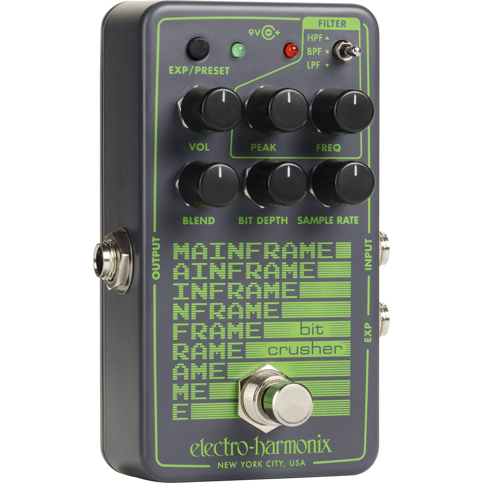 dce449aa22e516a568fad348f5779af6.jpg Pedal de efectos Electro-Harmonix Mainframe Bit Crusher con fuente de alimentación - Imagen 1