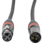 American DJ Accu-Cable XLPRO-25 XLR3M to XLR3F Audio Cable (25') - Imagen 2
