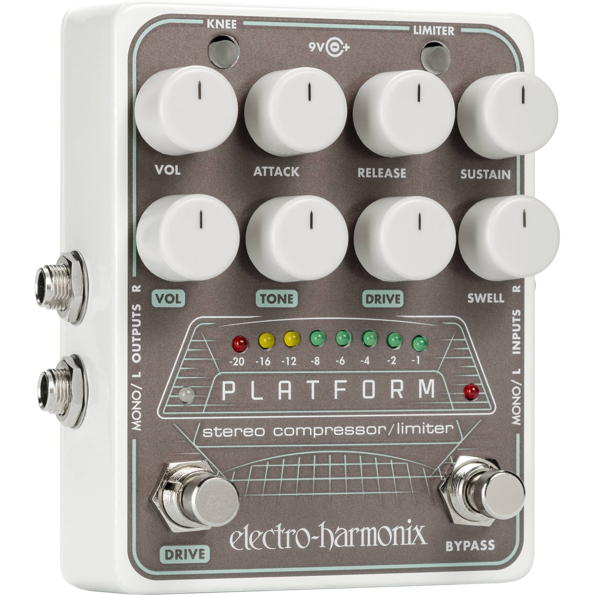 dfafbdd75a9f3acfca65f3b461287e2b.jpg Pedal compresor/limitador estéreo PLATFORM Electro-Harmonix con fuente de alimentación - Imagen 1