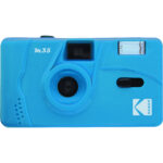 Cámara de película Kodak M35 con flash (azul cerúleo)