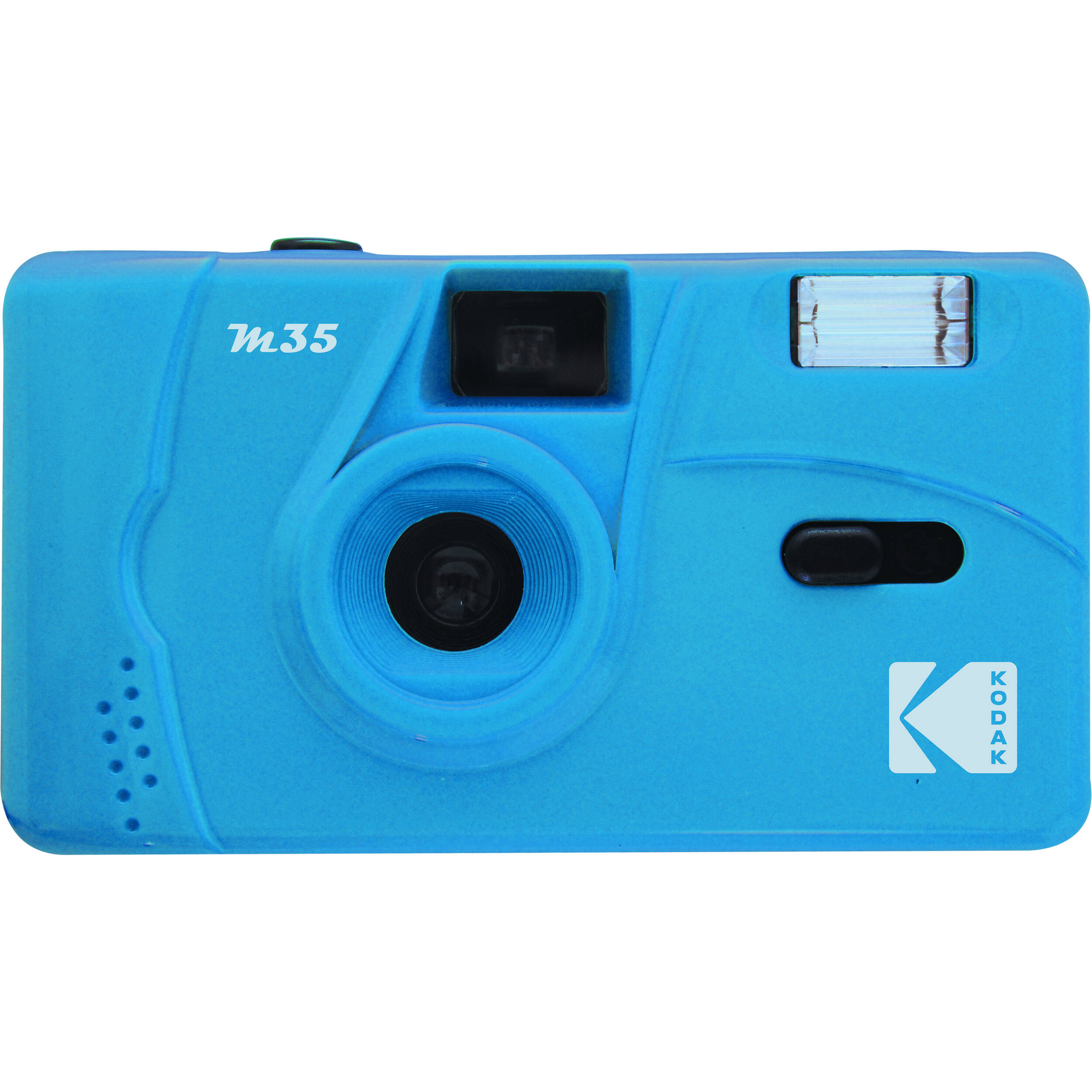 e04c78d3d3d04af57ef2b2914ac4cb3e-2.jpg Cámara de película Kodak M35 con flash (azul cerúleo) - Imagen 1