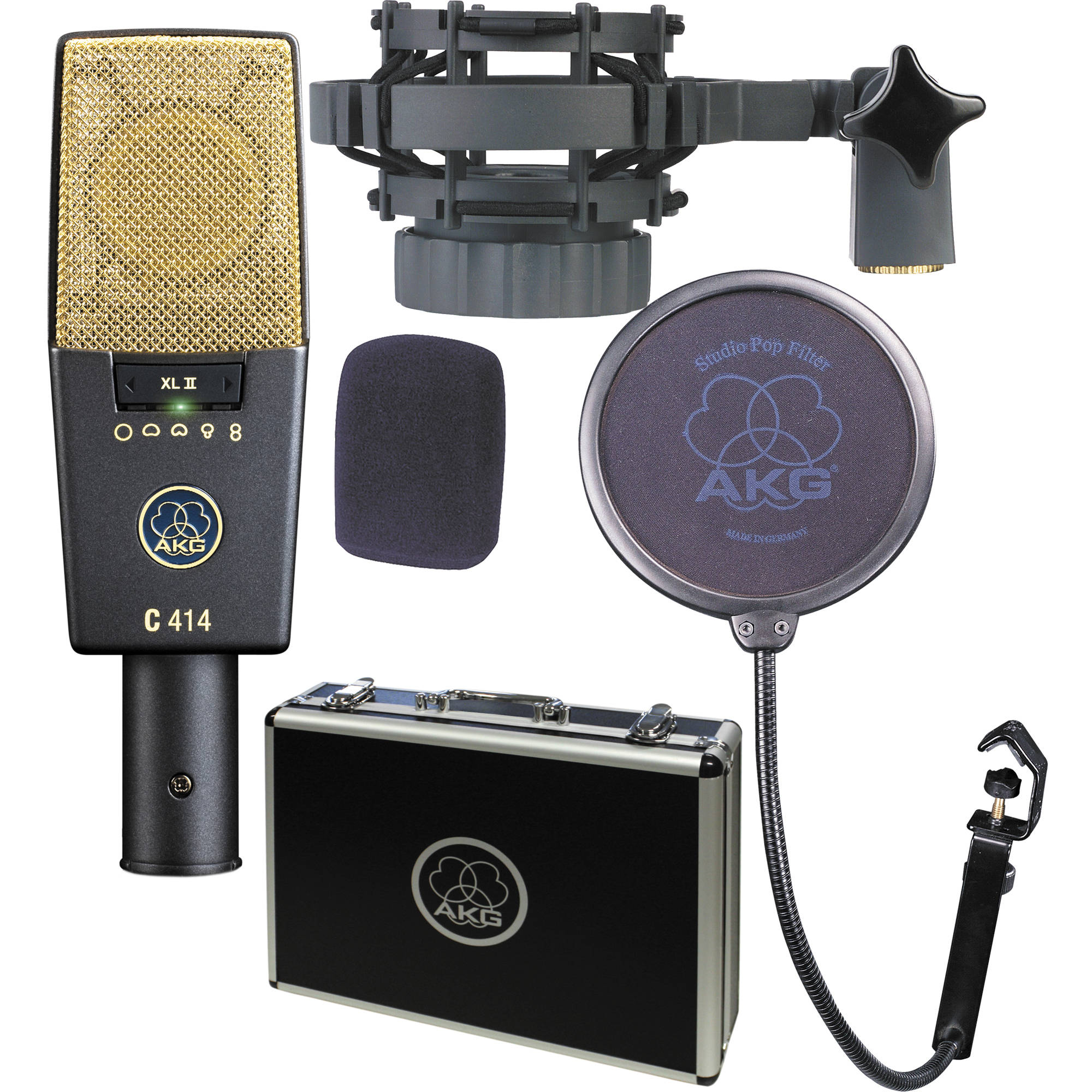 e04f91d51668fa0c18c181e350ce5093.jpg AKG C414 XLII Micrófono de condensador multipatrón de diafragma grande - Imagen 1
