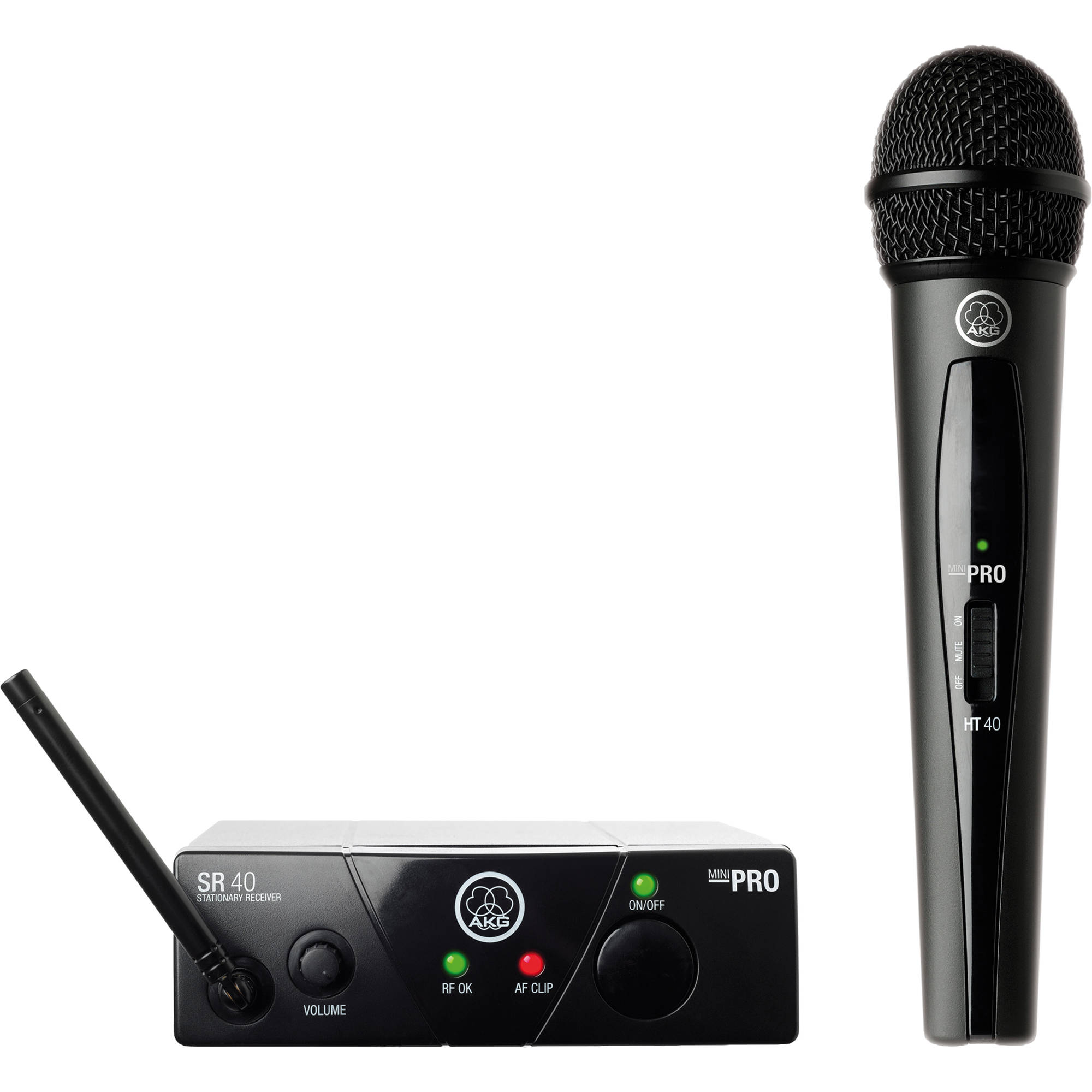 e08a7611f9ab3a0200ae64830d2efcda.jpg AKG WMS40 Mini Single Vocal Set Sistema de micrófono inalámbrico (Banda: B) - Imagen 1
