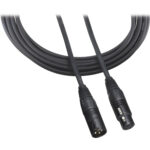 Audio-Technica AT8314 Cable de micrófono premium (25', negro)