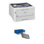 Impresora digital compacta en color Brother Wireless HL-L3295CDW con kit de cartuchos de tóner de rendimiento estándar TN2294PK - Imagen 2