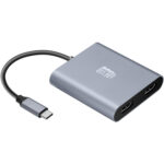 Adaptador Adesso USB-C macho a Dual-HDMI 4K hembra (5,9") - Imagen 4
