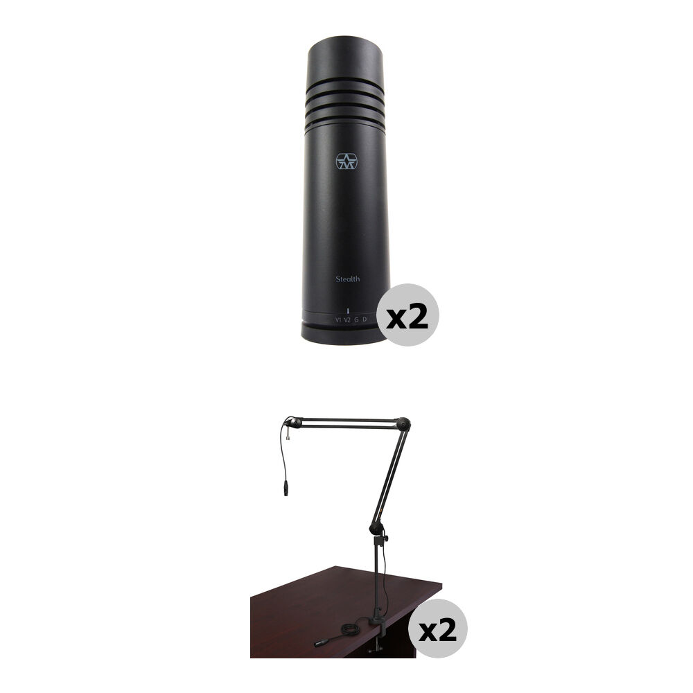 e2d66fb0a1f886a76e359c4e6420f553.jpg Kit de locución para dos personas Stealth de Aston Microphones - Imagen 1
