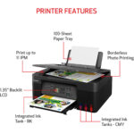 Canon PIXMA G3270 MegaTank All-in-One Wireless Inkjet Color Printer (Black) - Imagen 4