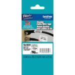 Cinta de identificación flexible Brother TZeFX251 (negro sobre blanco, 1" x 26,2')