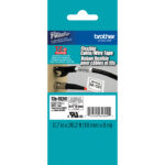 Brother TZeFX241 Cinta de identificación flexible (negro sobre blanco, 3/4" x 26,2')