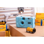 Cámara de película Kodak M35 con flash (azul cerúleo) - Imagen 8