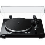 Yamaha MusicCast VINYL 500 Tocadiscos estéreo inalámbrico de dos velocidades (piano negro)