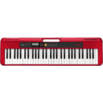 Casio CT-S200 Kit económico de teclado portátil de 61 teclas con soporte, pedal y auriculares (rojo) - Imagen 9
