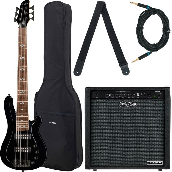 e59731d2de00b0056f852911b5515fe6.jpg Harley Benton B-650 Black Progressive Bundle - Imagen 1
