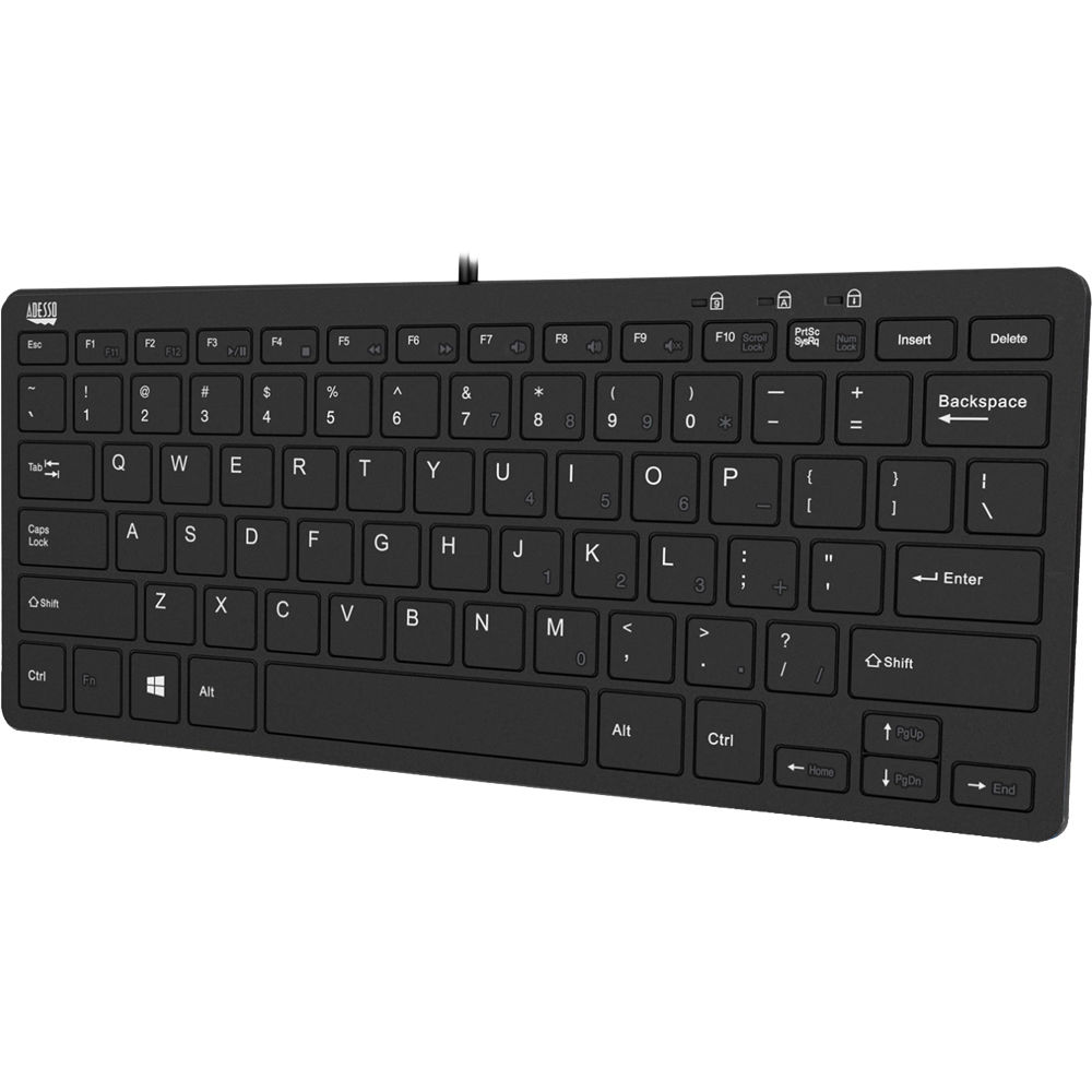 e5a15d6a10fd74c991136f7e4683056f.jpg Mini teclado Adesso SlimTouch 510 con concentradores USB - Imagen 1