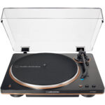 Audio-Technica AT-LP70XBT Tocadiscos de transmisión por correa totalmente automático con Bluetooth (negro y bronce) - Imagen 3